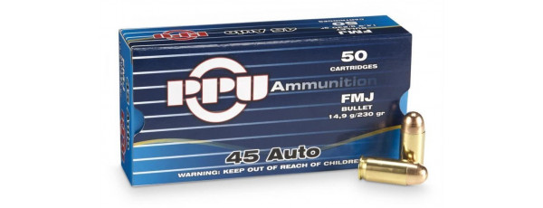 45 Auto PPU FMJ 14,9г