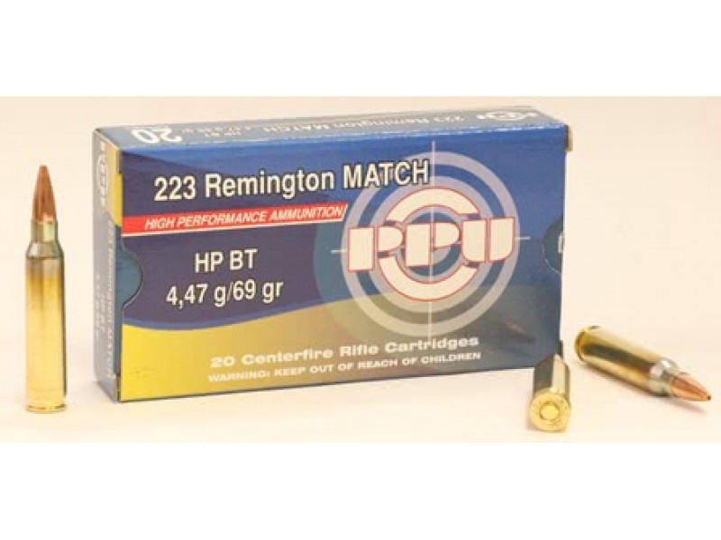 223 Rem PPU HPBT 4,47г Match Line (20шт) 223 Rem PPU HPBT 4,47г Match Line (20шт)