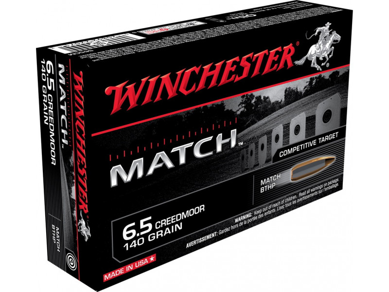 6,5 Creedmoor Winchester BTHP 9.1г (20шт) 6,5 Creedmoor Winchester BTHP 9.1г (20шт)