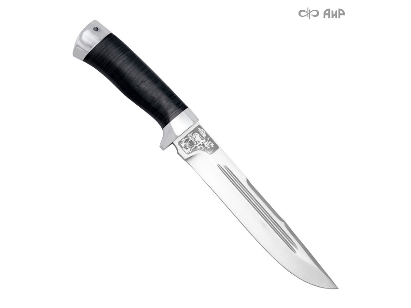 Нож охотничий "Сохатый" кожа, 95х18 Нож охотничий "Сохатый" кожа, 95х18