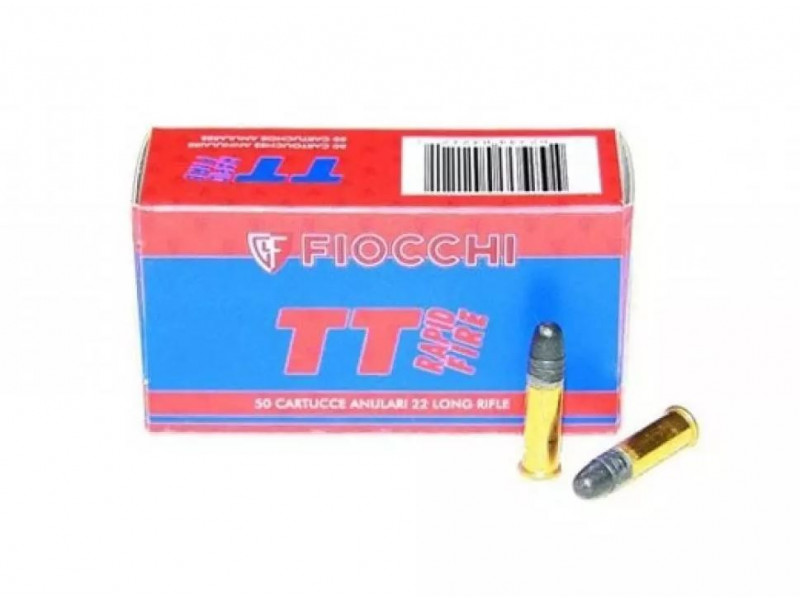 22 LR Fiocchi 2,59г (40gr) TT Rapid Fire (50 шт.) 22 LR Fiocchi 2,59г (40gr) TT Rapid Fire (50 шт.)