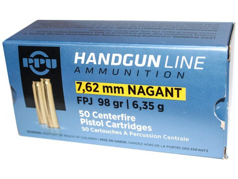 7,62 Nagant PPU FPJ 6,35г (98gr) (50шт)