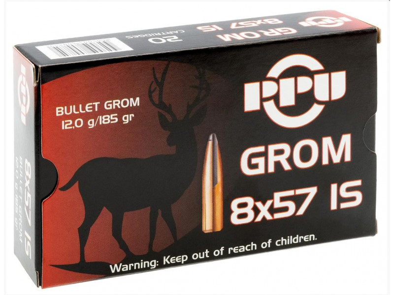 8х57 IS PPU GROM 12,0г (20шт) 8х57 IS PPU GROM 12,0г (20шт)