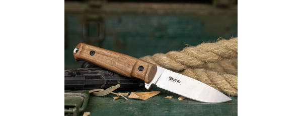 Туристический нож STURM AUS-8 StoneWash WH LS