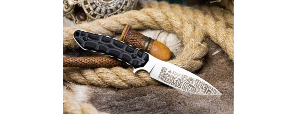 Туристический нож AZTEC D2 SW G10-BH KS Black